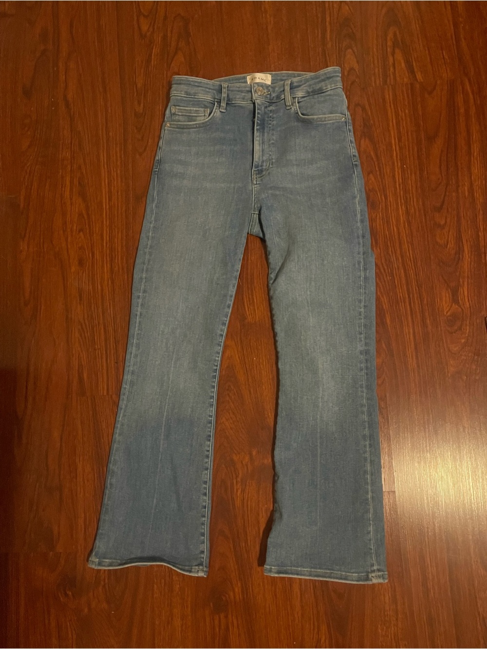 Frame Denim Light Blue Flare Jeans